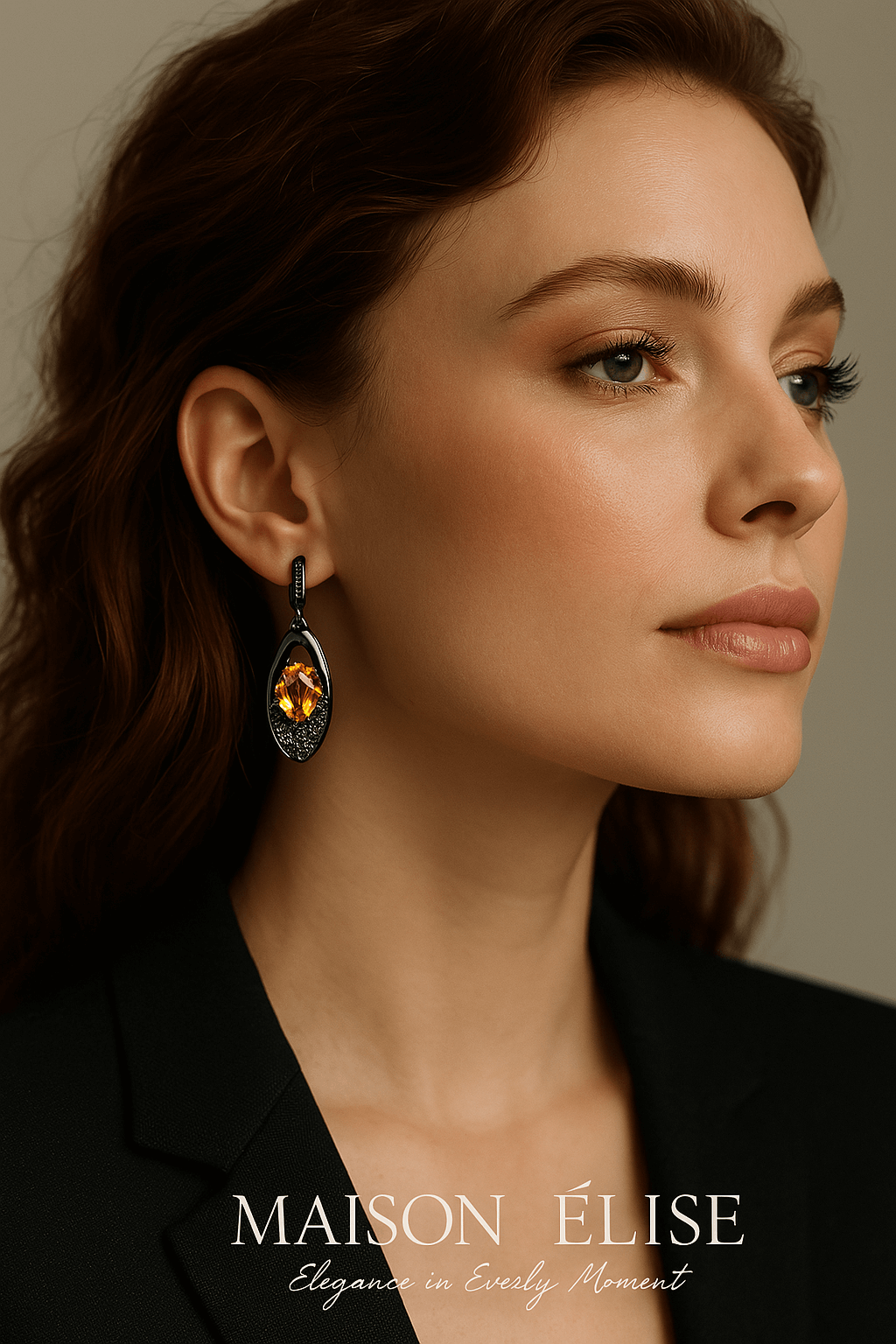 Élise Noir – The Earring that Redefines Luxury - MAISON ELISE